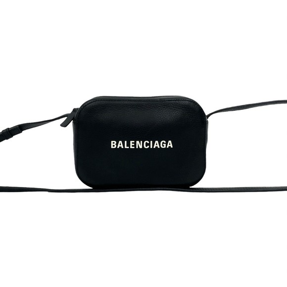 BALENCIAGA Black Leather Shoulder Bag - Picture 1 of 10